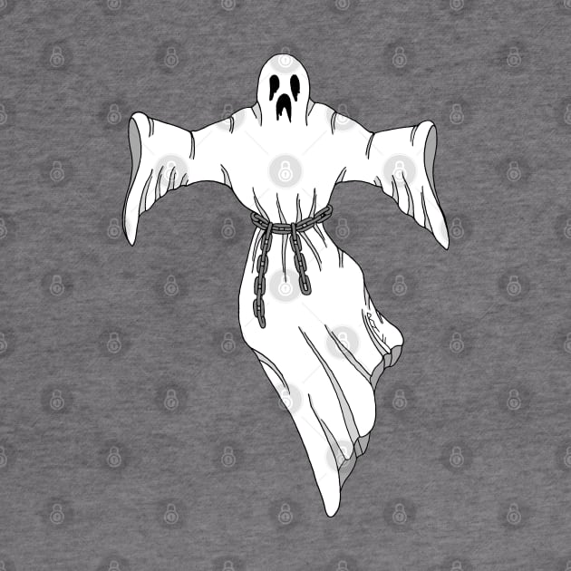 Spooky Chain-Rattling Ghost by AzureLionProductions